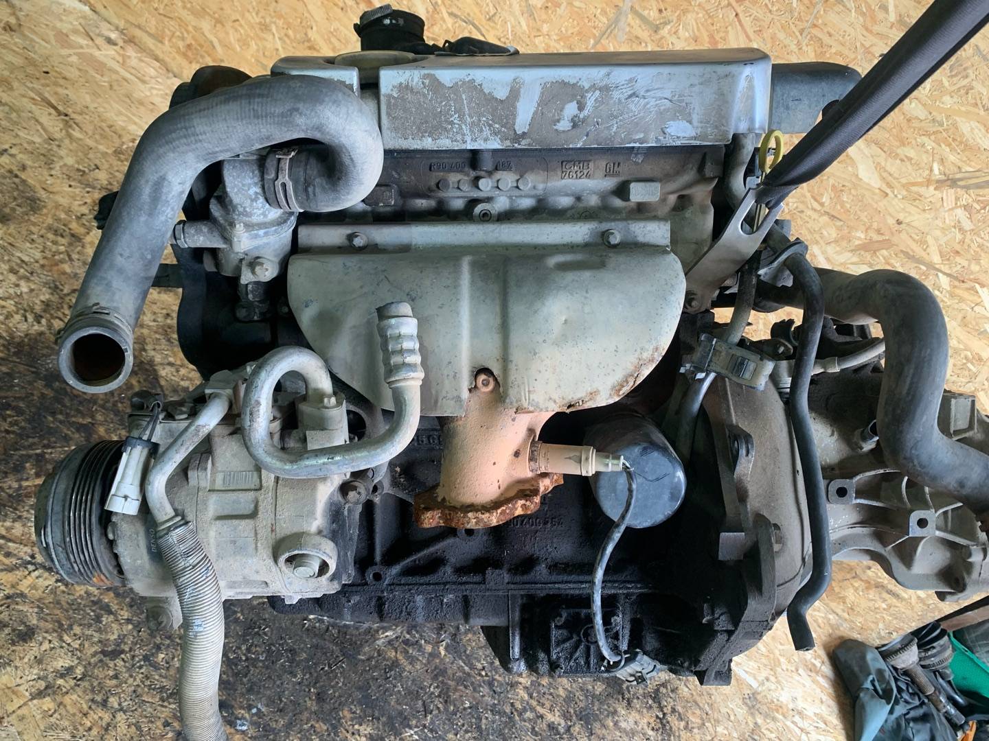 Двигатель Opel Vectra B 1.6л 2000 — фото 2