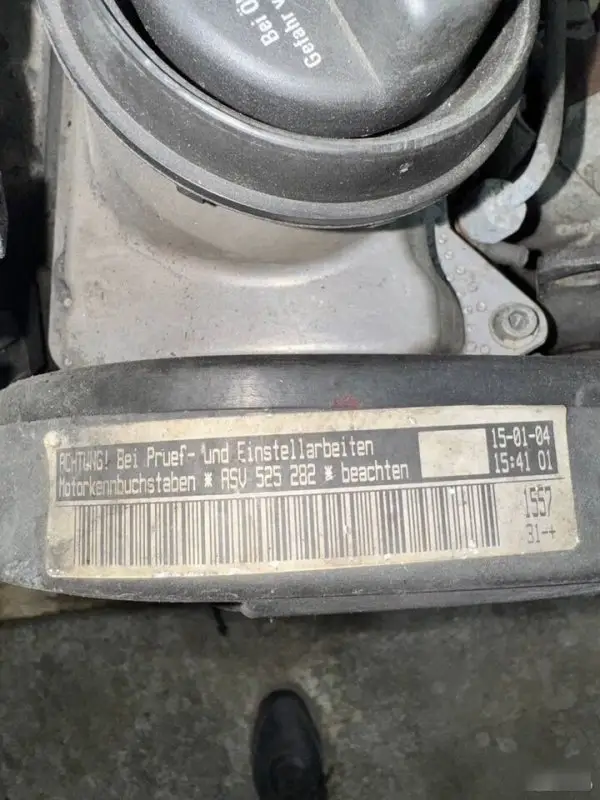 Двигатель Volkswagen Golf ASV1 ASV — фото 2
